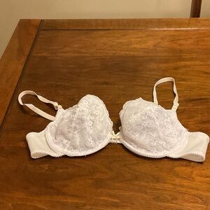 Elegant White Lace Bra